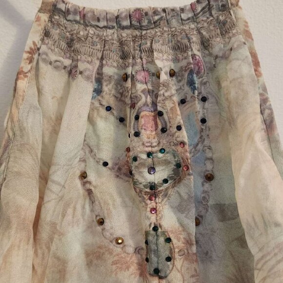 Camilla Electron Libre Back Overlay Top Size Large b177 - Picture 11 of 13